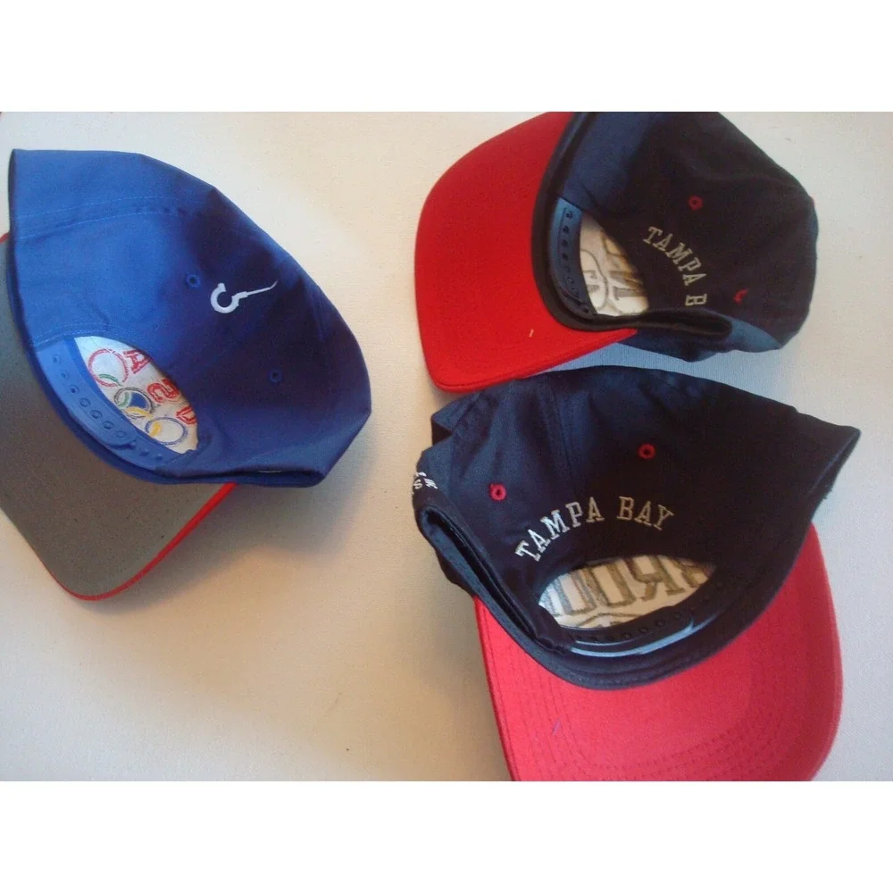 LOT BUCCANEERS  OLYMPIC GAMES‎ BUNDLE 90s snapback DEADSTOCK HAT CAP VINTAGE